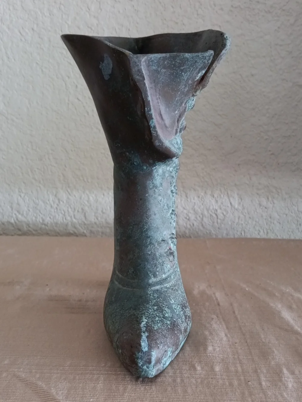 Vintage Brass Victorian Boot Planter/vase - Picture 2 of 6